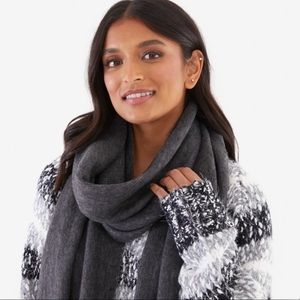 Lucky Brand Solid Brushed Fringe Scarf